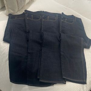 J Crew Factory Mens Jeans Size 36 X 30L. 4 pairs for sale for $40